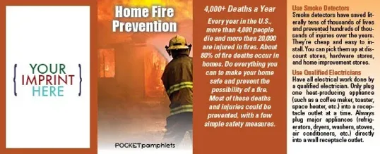 Home Fire Prevention Pocket Pamphlet